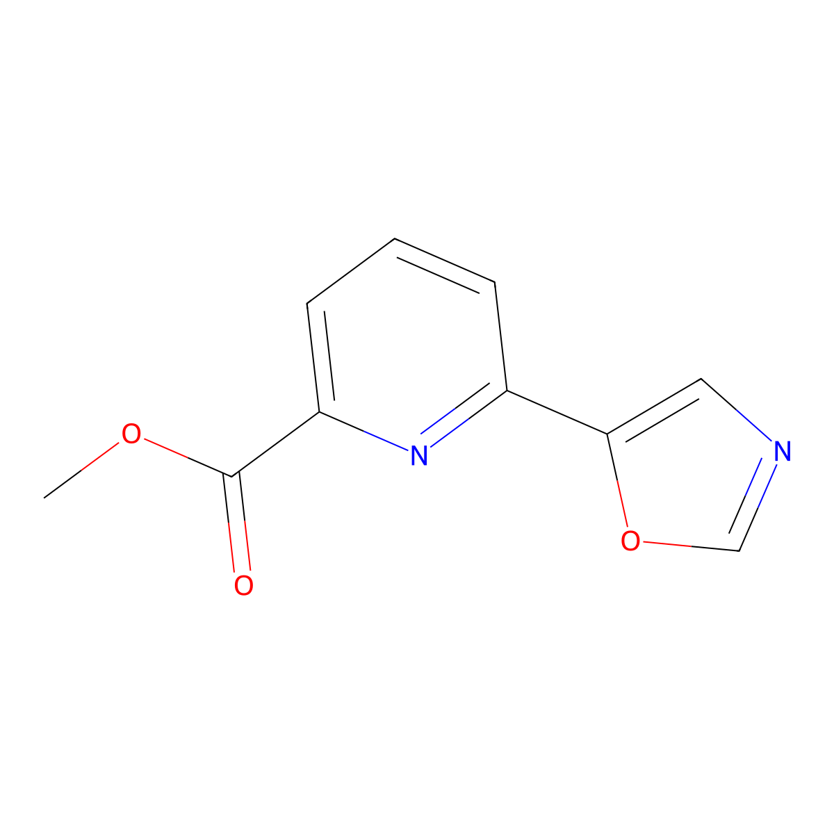 Methyl6-(1,3-oxazol-5-yl)pyridine-2-carboxylate molecular structure, CAS 2112661-57-9