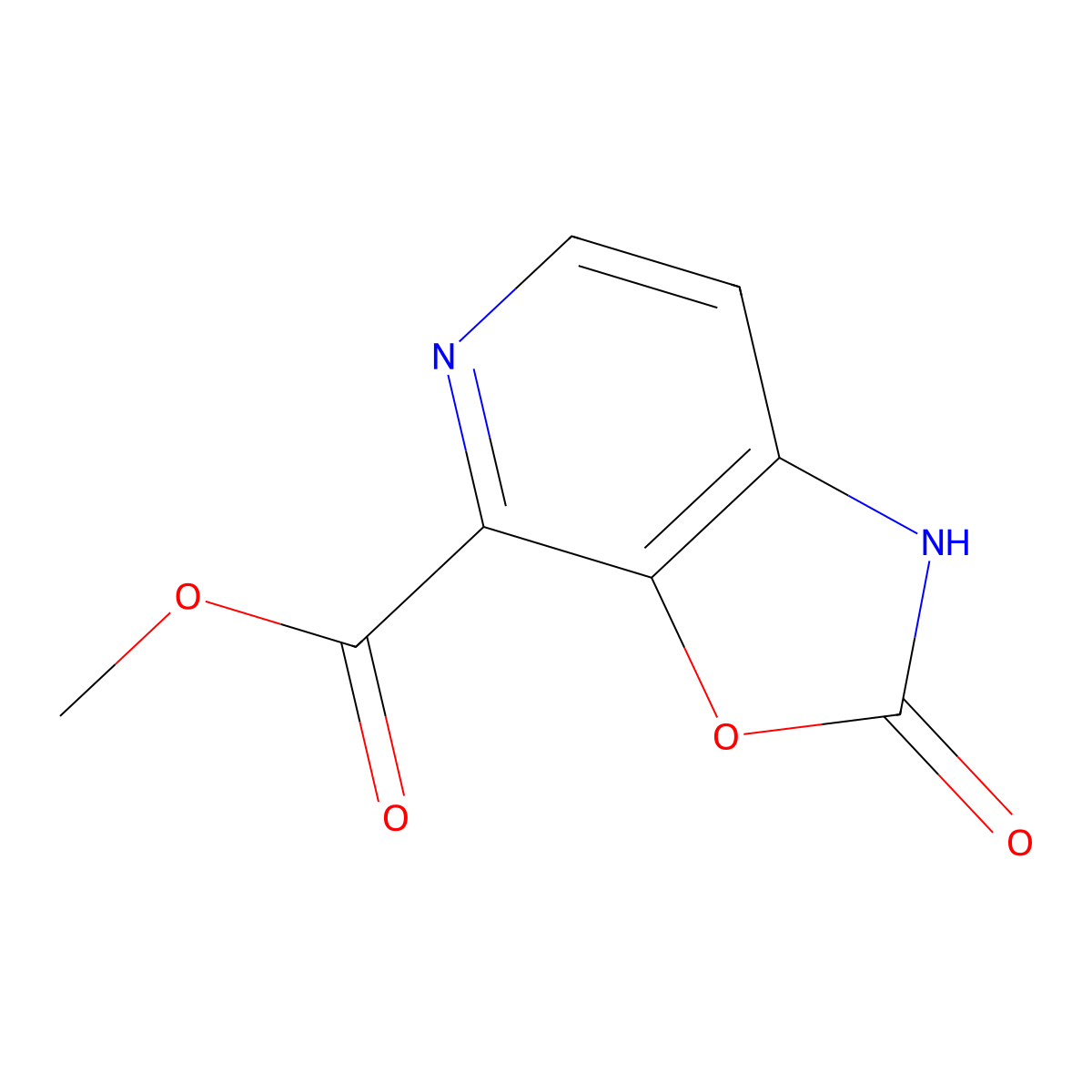 methyl 2-oxo-1H,2H-[1,3]oxazolo[5,4-c]pyridine-4-carboxylate molecular structure, CAS 2112661-94-4