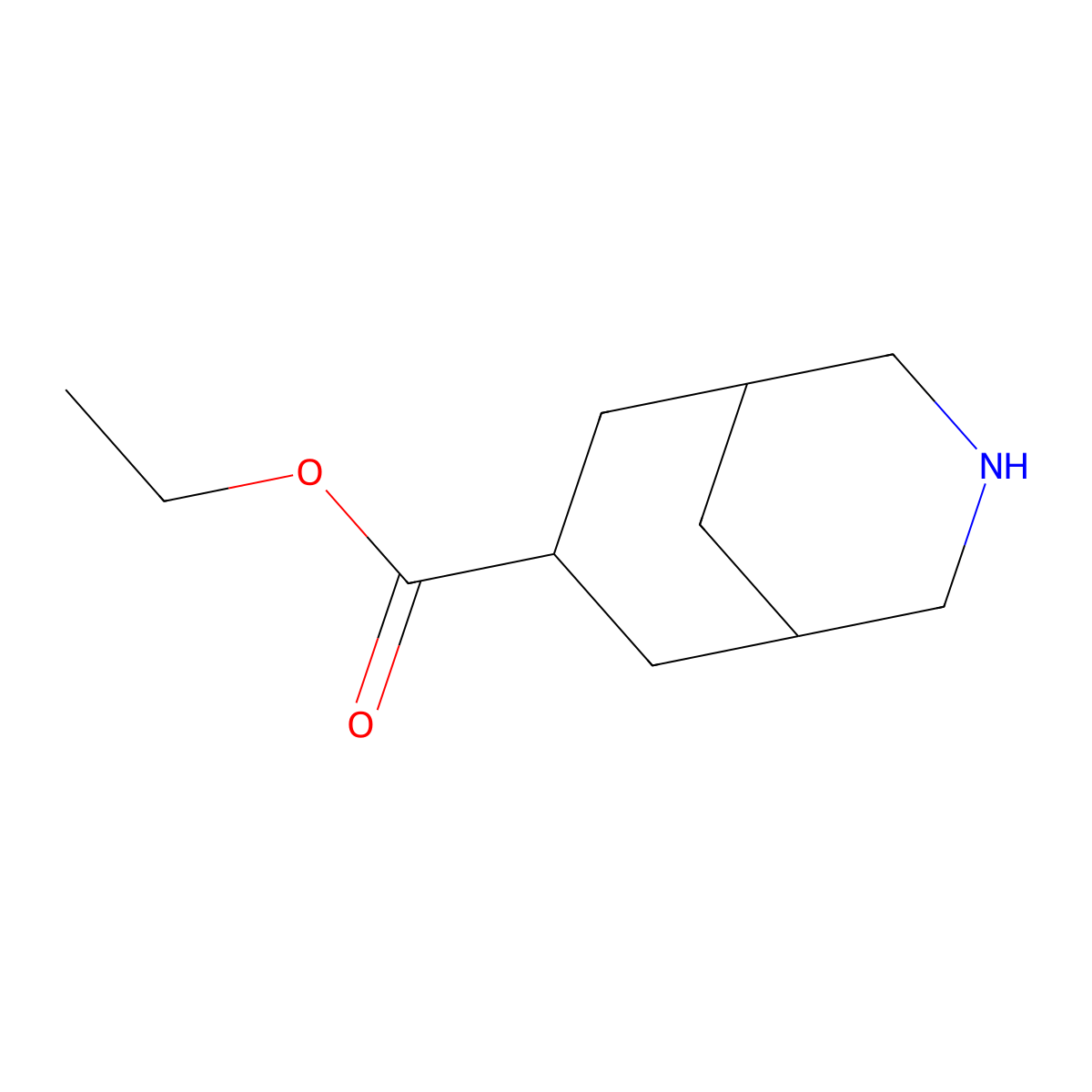 Ethyl 3-azabicyclo[3.3.1]nonane-7-carboxylate molecular structure, CAS 2112676-90-9
