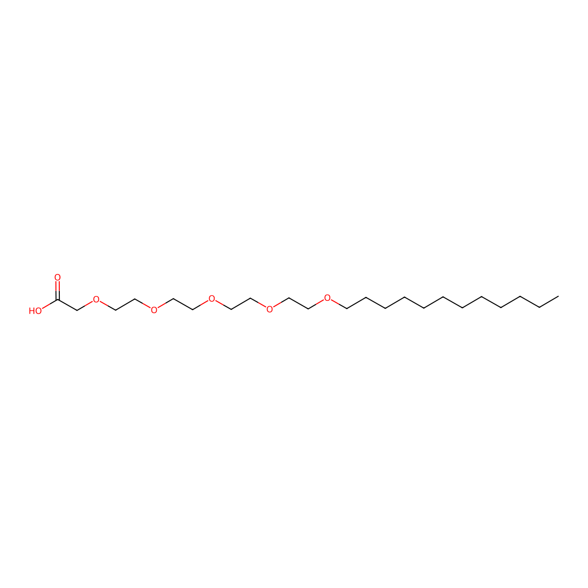 3,6,9,12,15-Pentaoxaheptacosanoicacid molecular structure, CAS 21127-45-7
