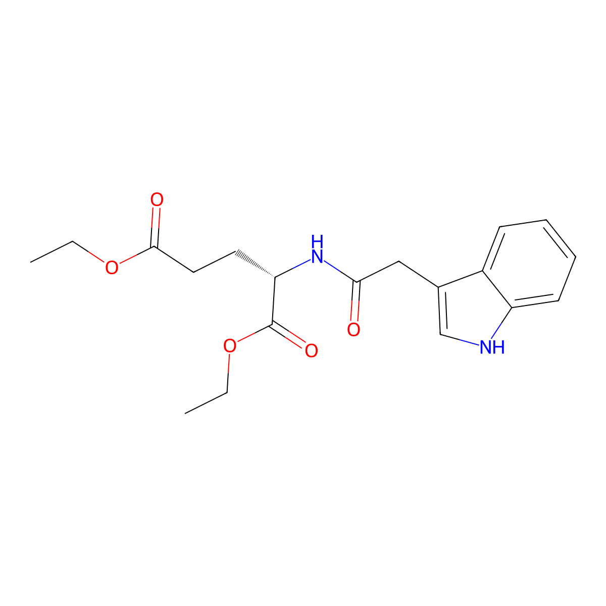1,5-Diethyl (2S)-2-[2-(1H-indol-3-YL)acetamido]pentanedioate molecular structure, CAS 2112718-57-5