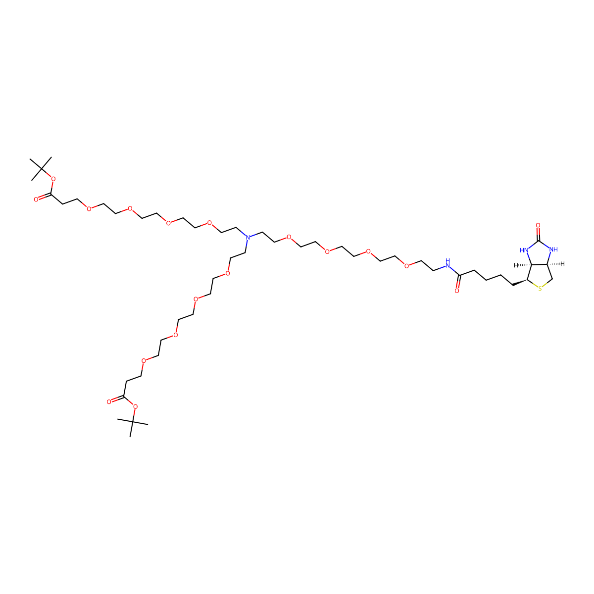 N-(Biotin-PEG4)-N-bis(PEG4-Boc) molecular structure, CAS 2112730-79-5