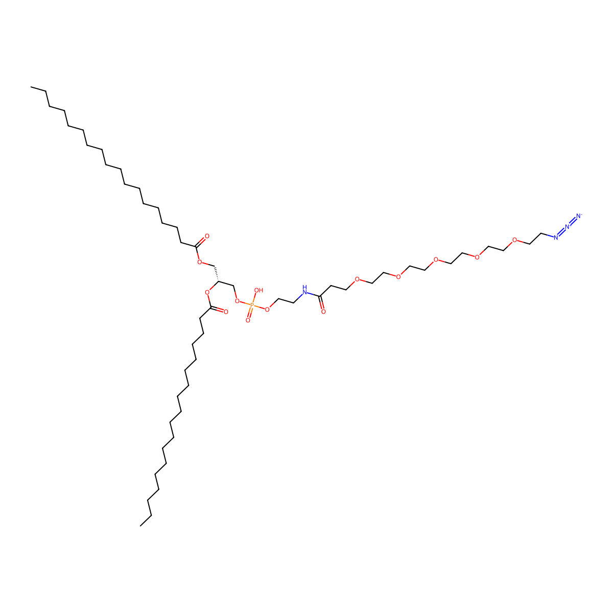 DSPE-PEG5-azide molecular structure, CAS 2112737-73-0