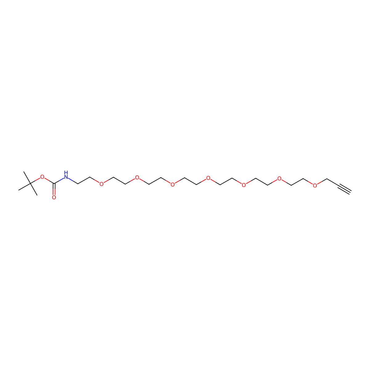 t-Boc-N-Amido-PEG7-propargyl molecular structure, CAS 2112737-90-1