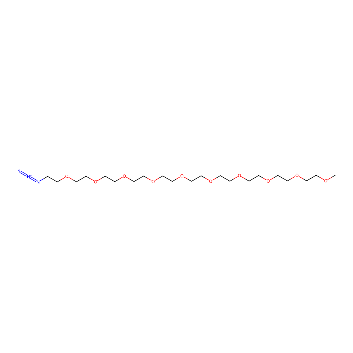 m-PEG10-azide molecular structure, CAS 2112738-12-0