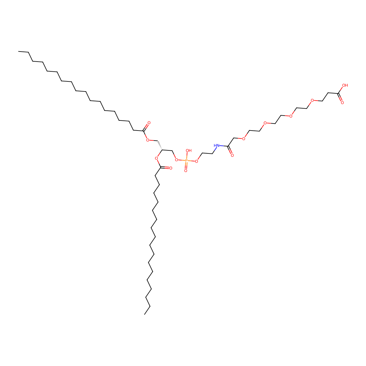 DSPE-PEG4-acid molecular structure, CAS 2112738-58-4