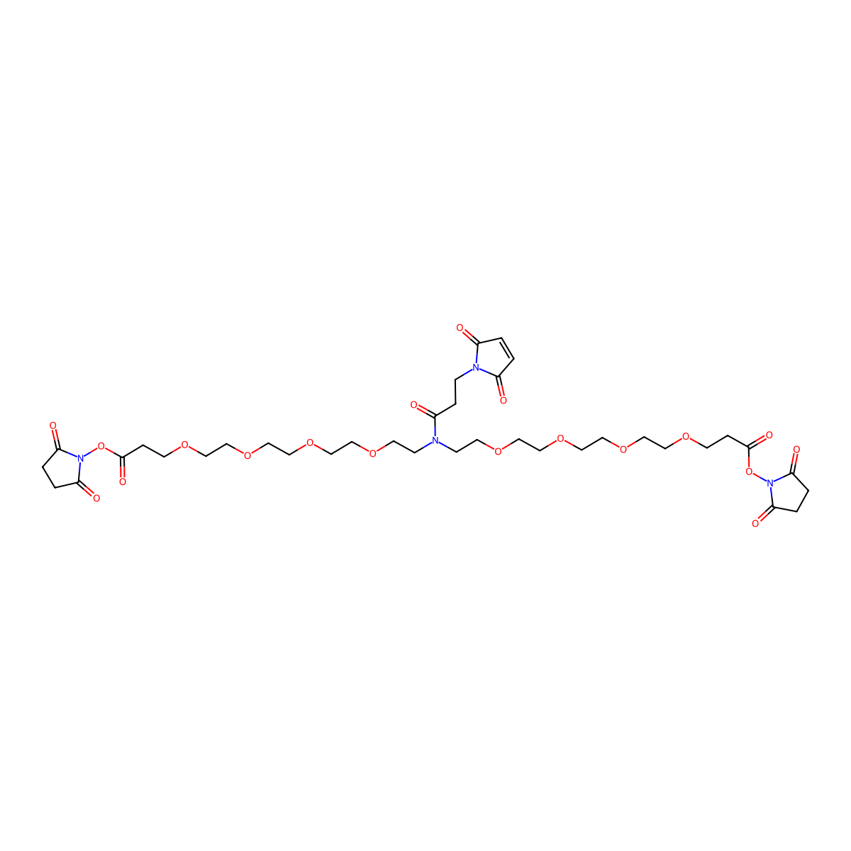 N-Mal-N-bis(PEG4-NHS ester) molecular structure, CAS 2112738-60-8
