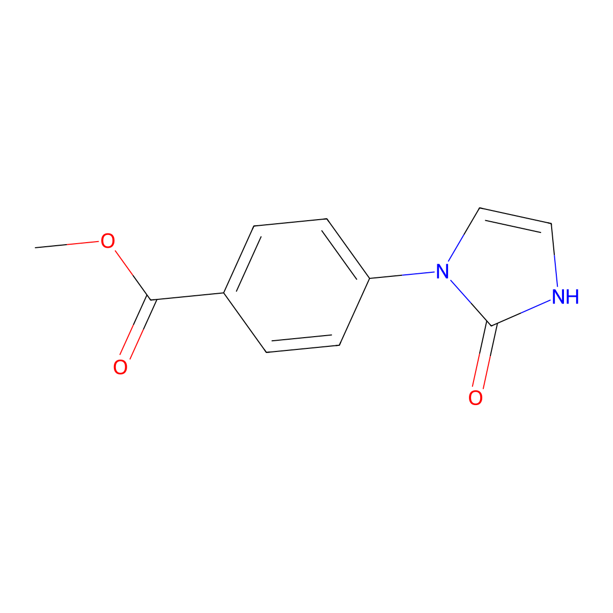 methyl 4-(2-oxo-2,3-dihydro-1H-imidazol-1-yl)benzoate molecular structure, CAS 2112747-37-0