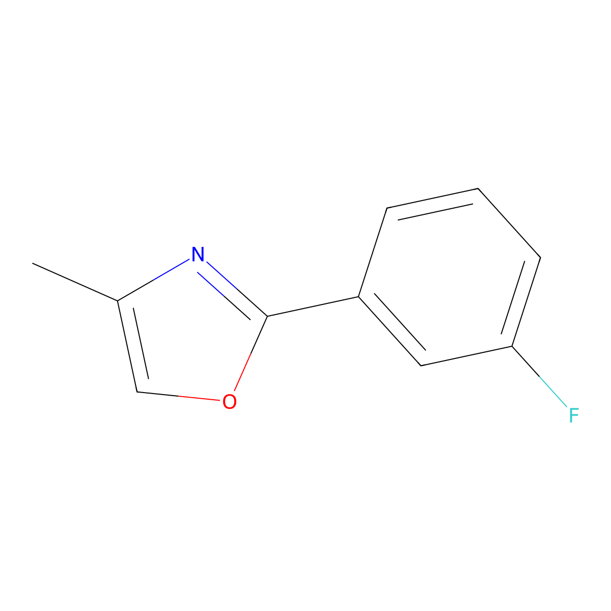 2-(3-Fluorophenyl)-4-methyl-1,3-oxazole molecular structure, CAS 2112810-99-6