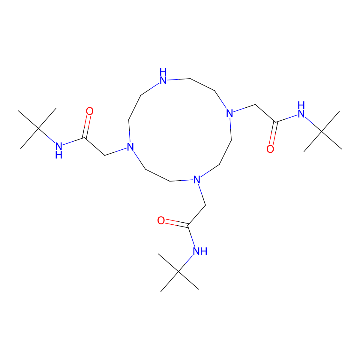 2,2',2''-(1,4,7,10-tetraazacyclododecane-1,4,7-triyl)tris(N-(tert-butyl)acetamide) molecular structure, CAS 2112824-30-1