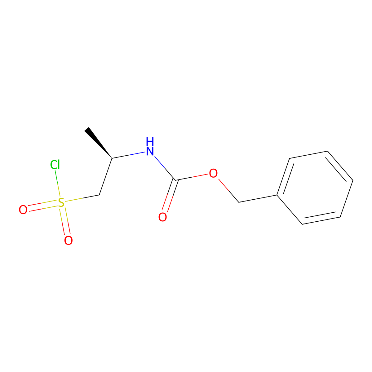 benzyl N-[(2R)-1-(chlorosulfonyl)propan-2-yl]carbamate molecular structure, CAS 2112841-62-8