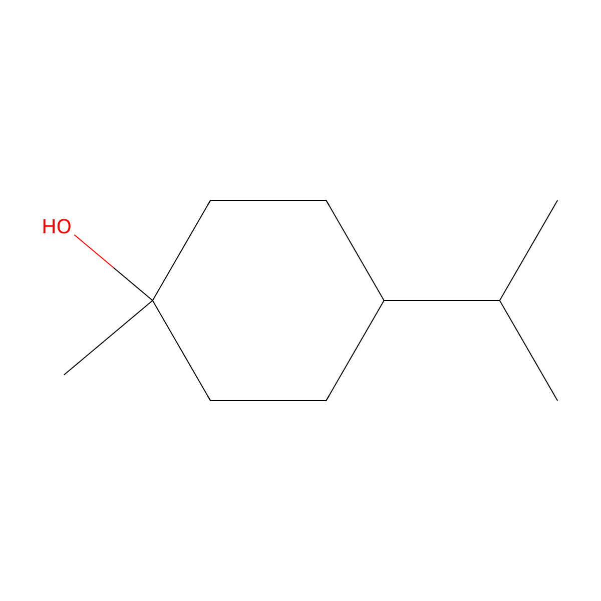 p-Menthan-1-ol molecular structure, CAS 21129-27-1