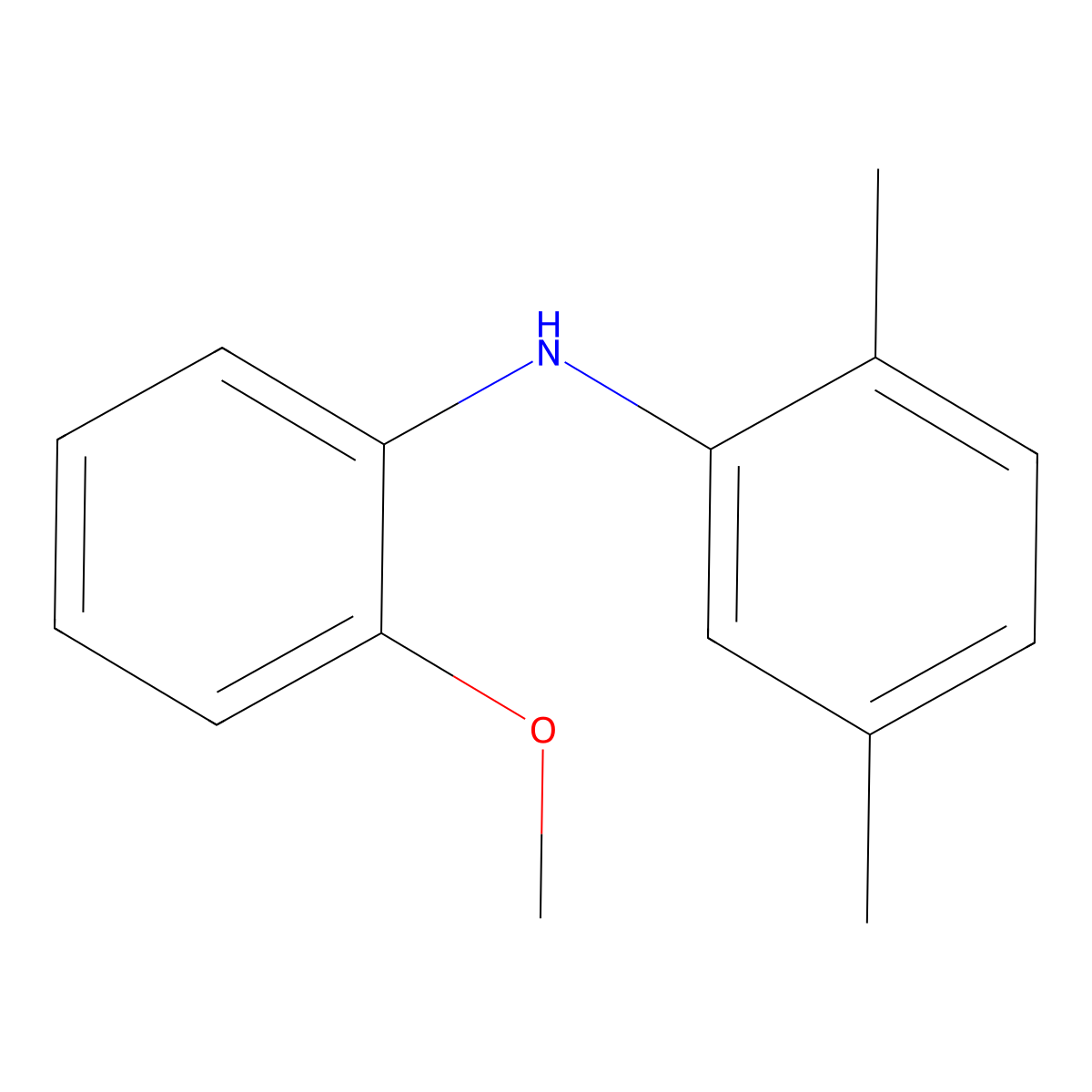 N-(2-methoxyphenyl)-2,5-dimethylaniline molecular structure, CAS 211292-60-3