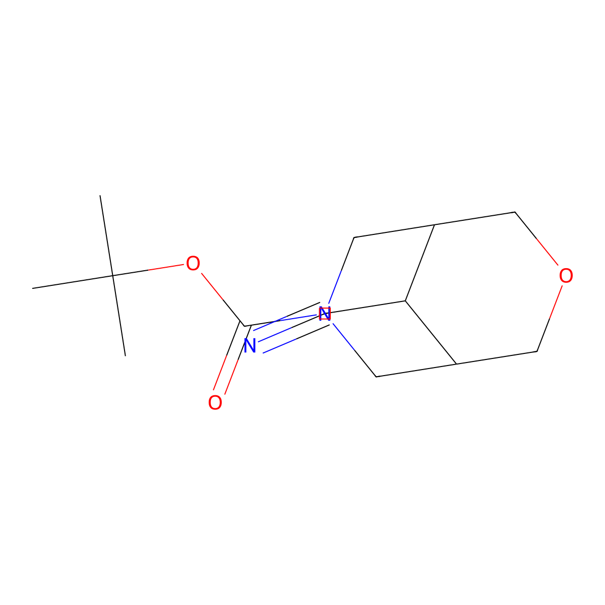 Tert-butyl 9-cyano-3-oxa-7-azabicyclo[3.3.1]nonane-7-carboxylate molecular structure, CAS 2112949-98-9