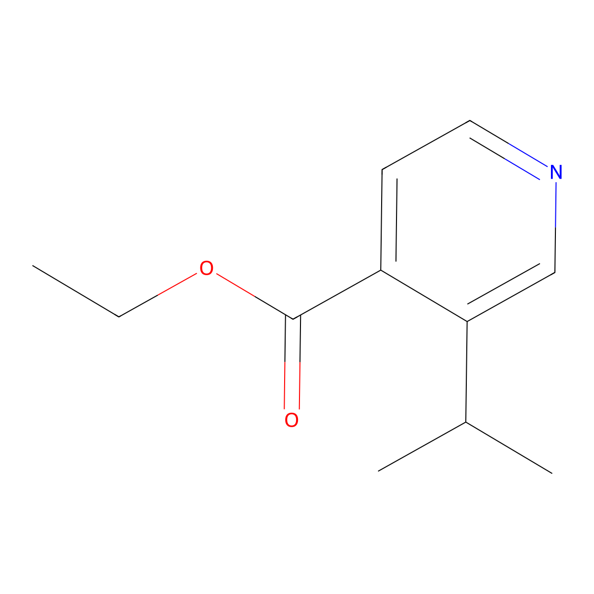 Ethyl 3-isopropylisonicotinate molecular structure, CAS 2112992-90-0