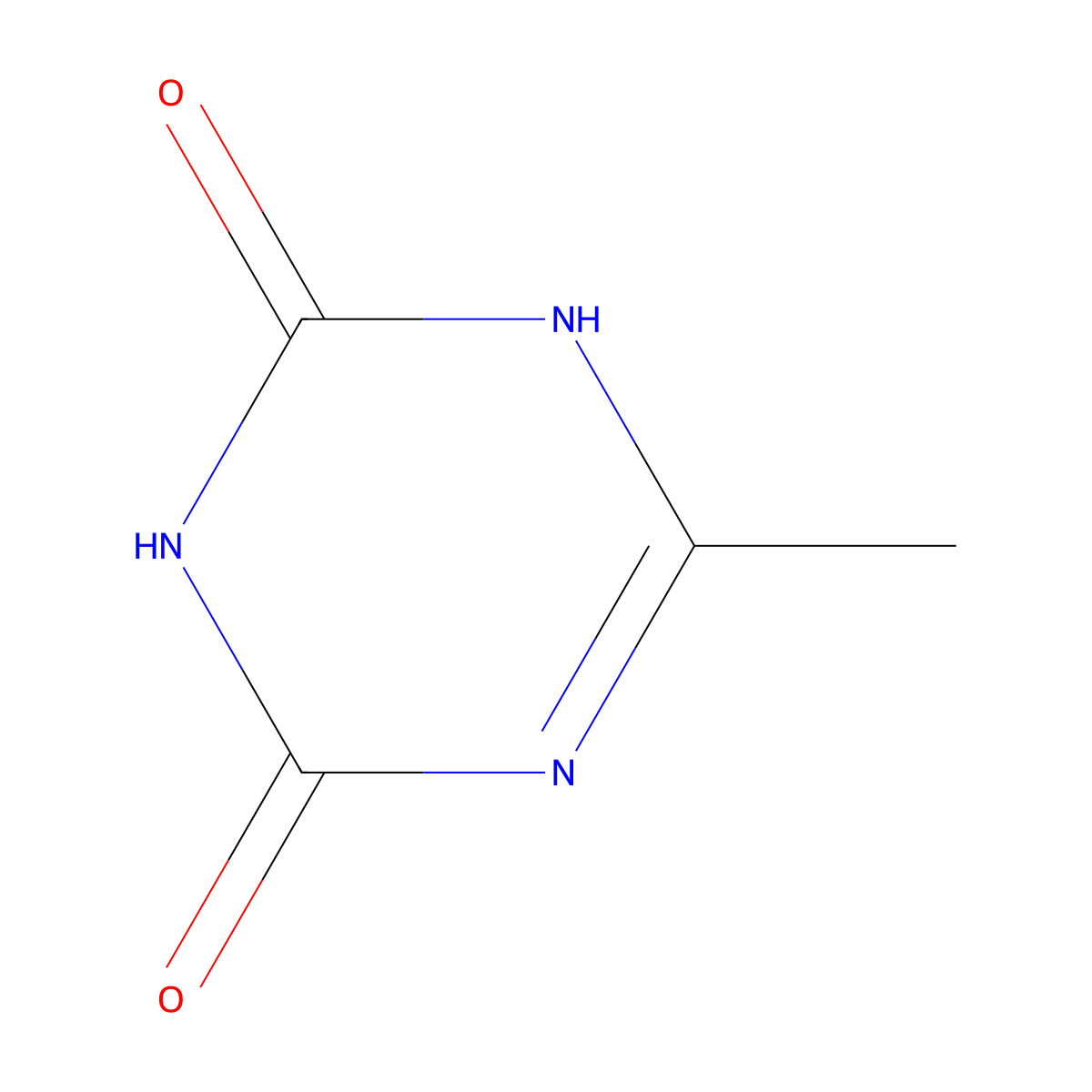 6-Methyl-1,3,5-triazine-2,4(1H,3H)-dione molecular structure, CAS 2113-01-1