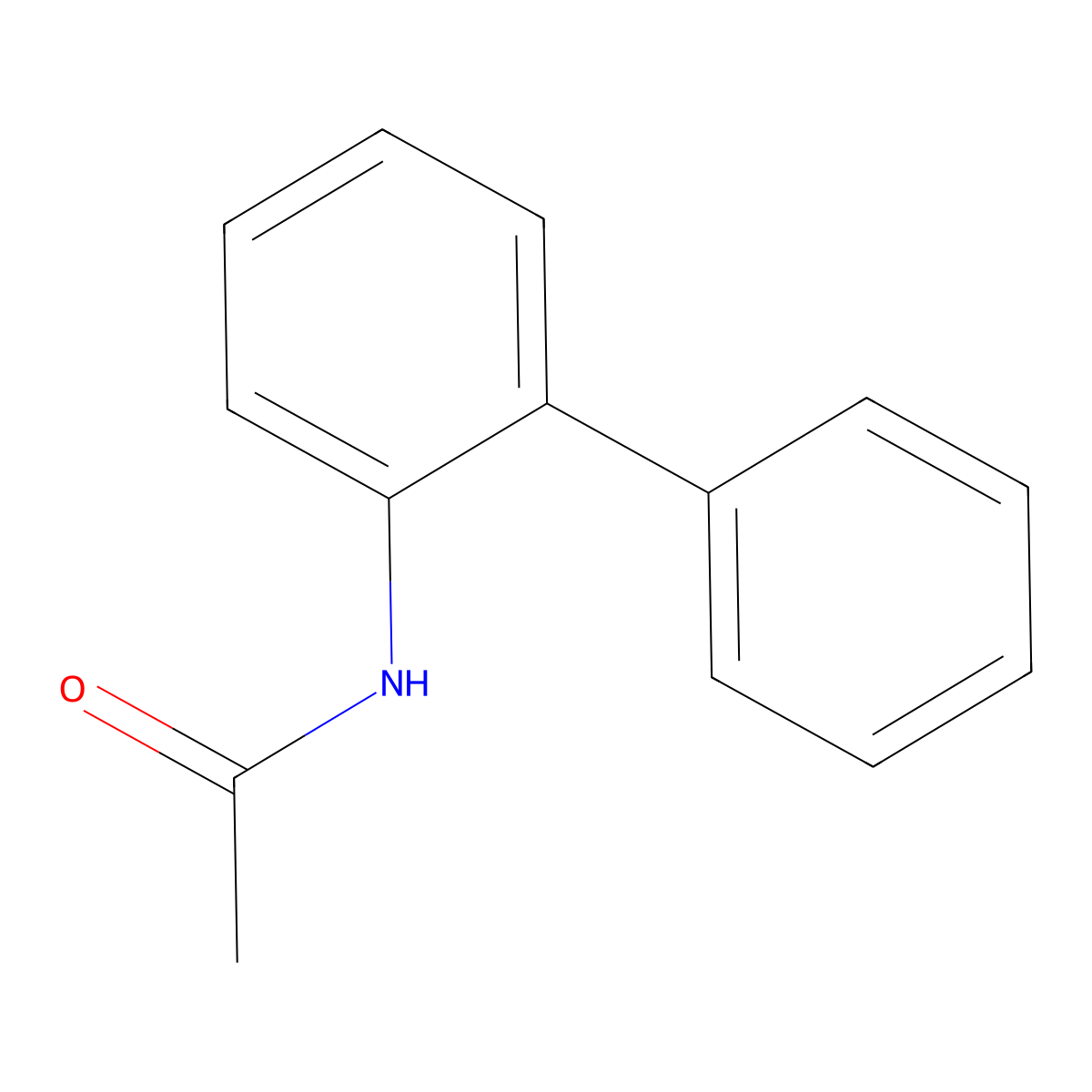 2-Acetamidobiphenyl molecular structure, CAS 2113-47-5
