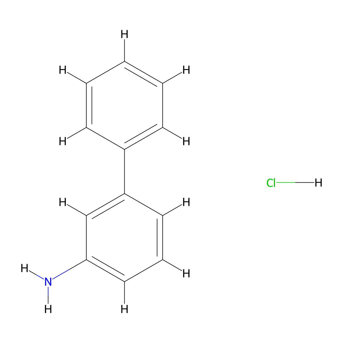 [1,1'-Biphenyl]-3-amine hydrochloride molecular structure, CAS 2113-55-5