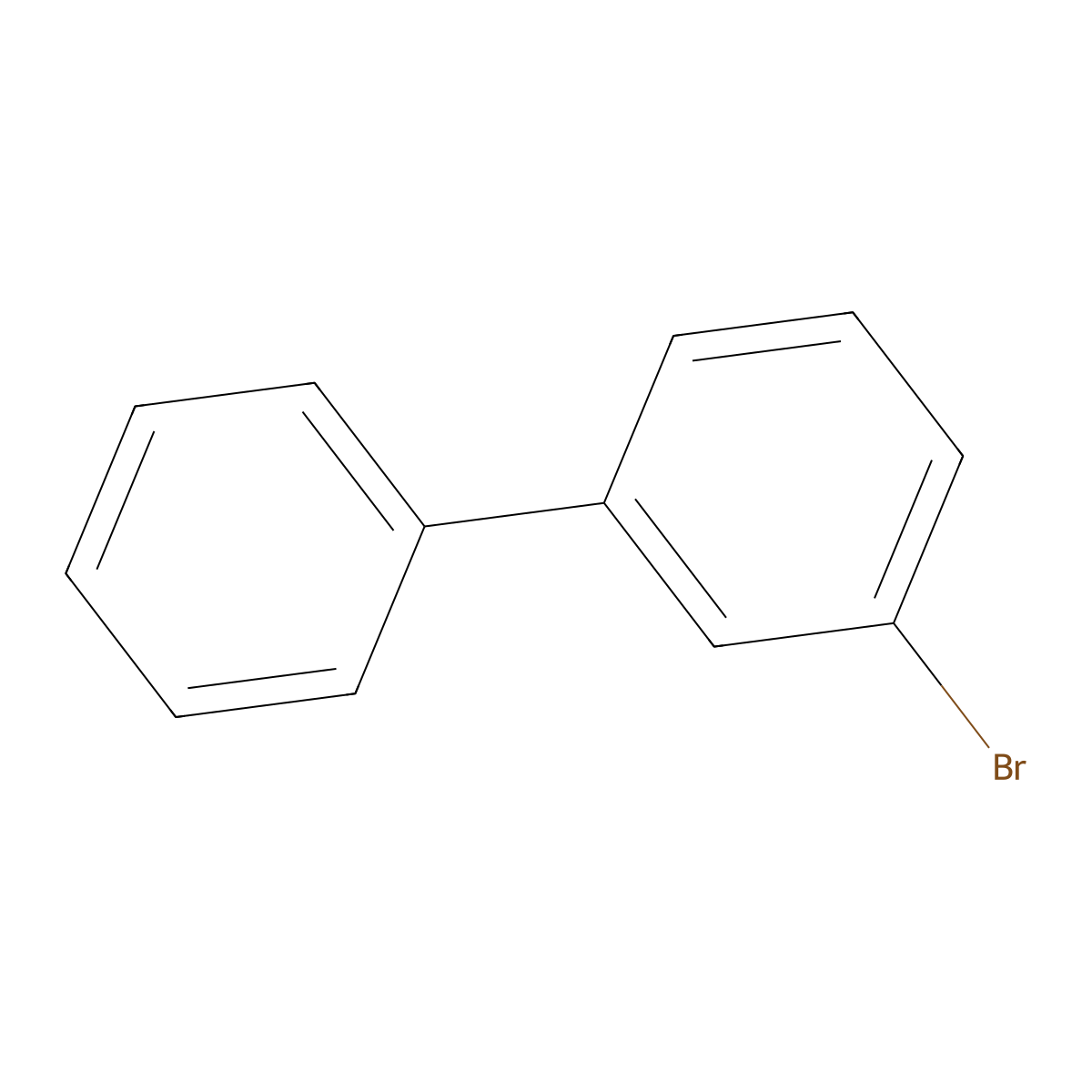 3-Bromobiphenyl molecular structure, CAS 2113-57-7