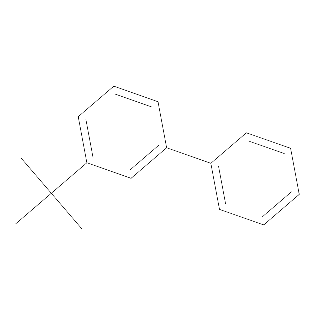 1-Phenyl-3-tert-butyl-benzene molecular structure, CAS 2113-60-2