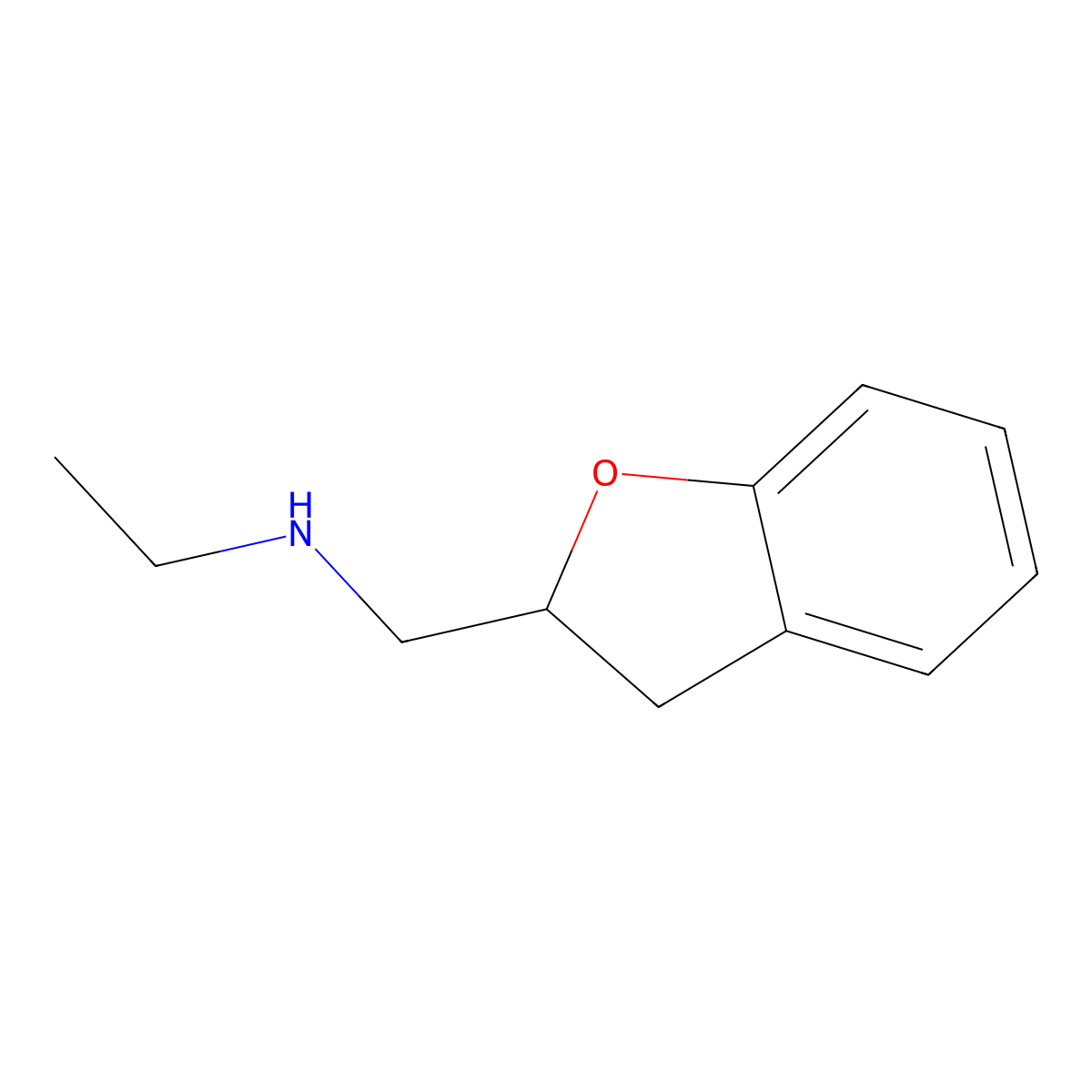 N-Ethyl-2,3-dihydro-2-benzofuranmethanamine molecular structure, CAS 21130-02-9
