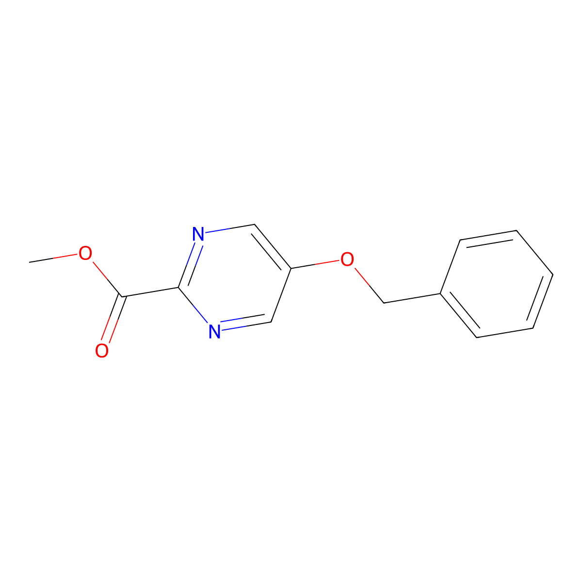Methyl 5-(Benzyloxy)pyrimidine-2-carboxylate molecular structure, CAS 2113069-28-4