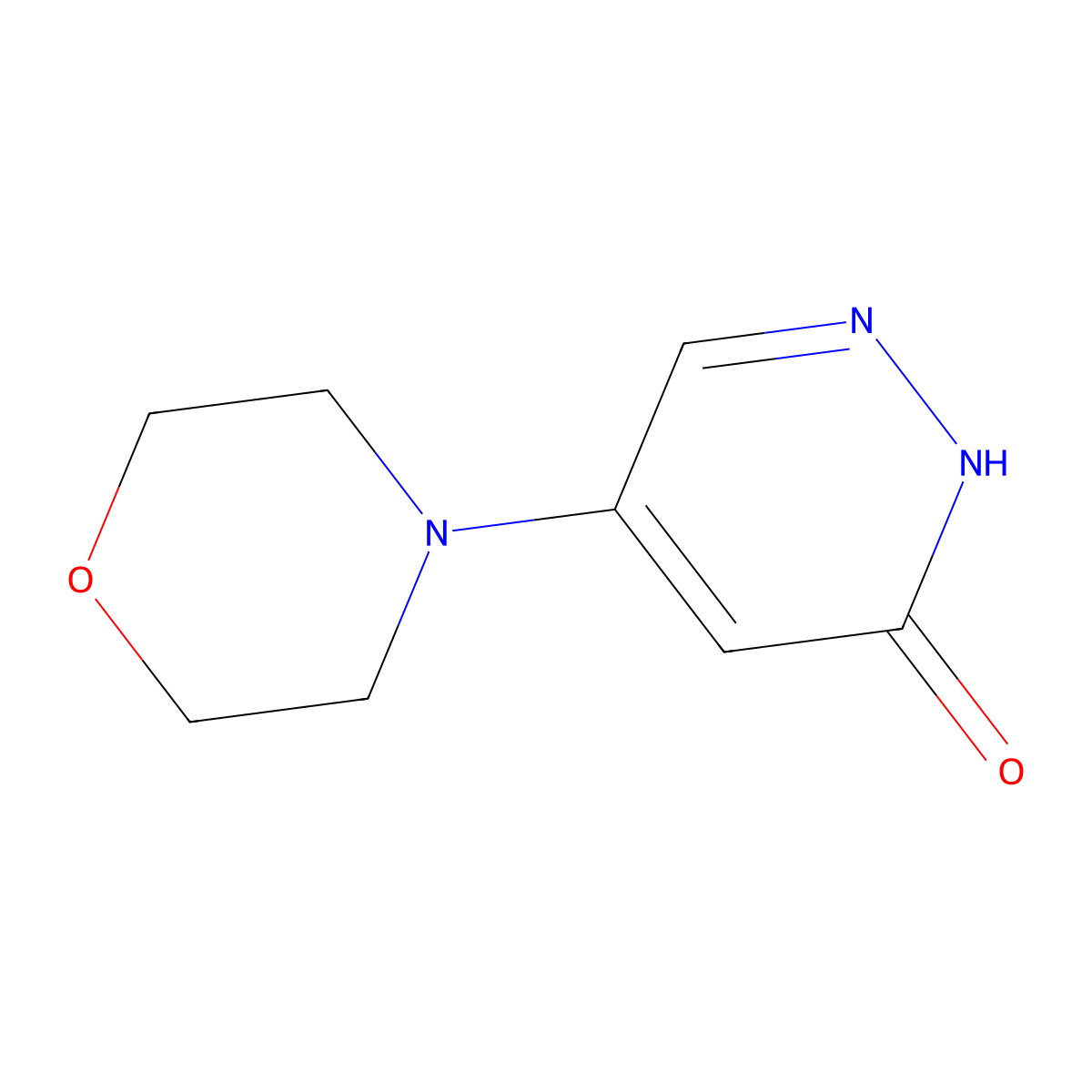 5-(4-Morpholinyl)-3(2H)-pyridazinone molecular structure, CAS 21131-06-6