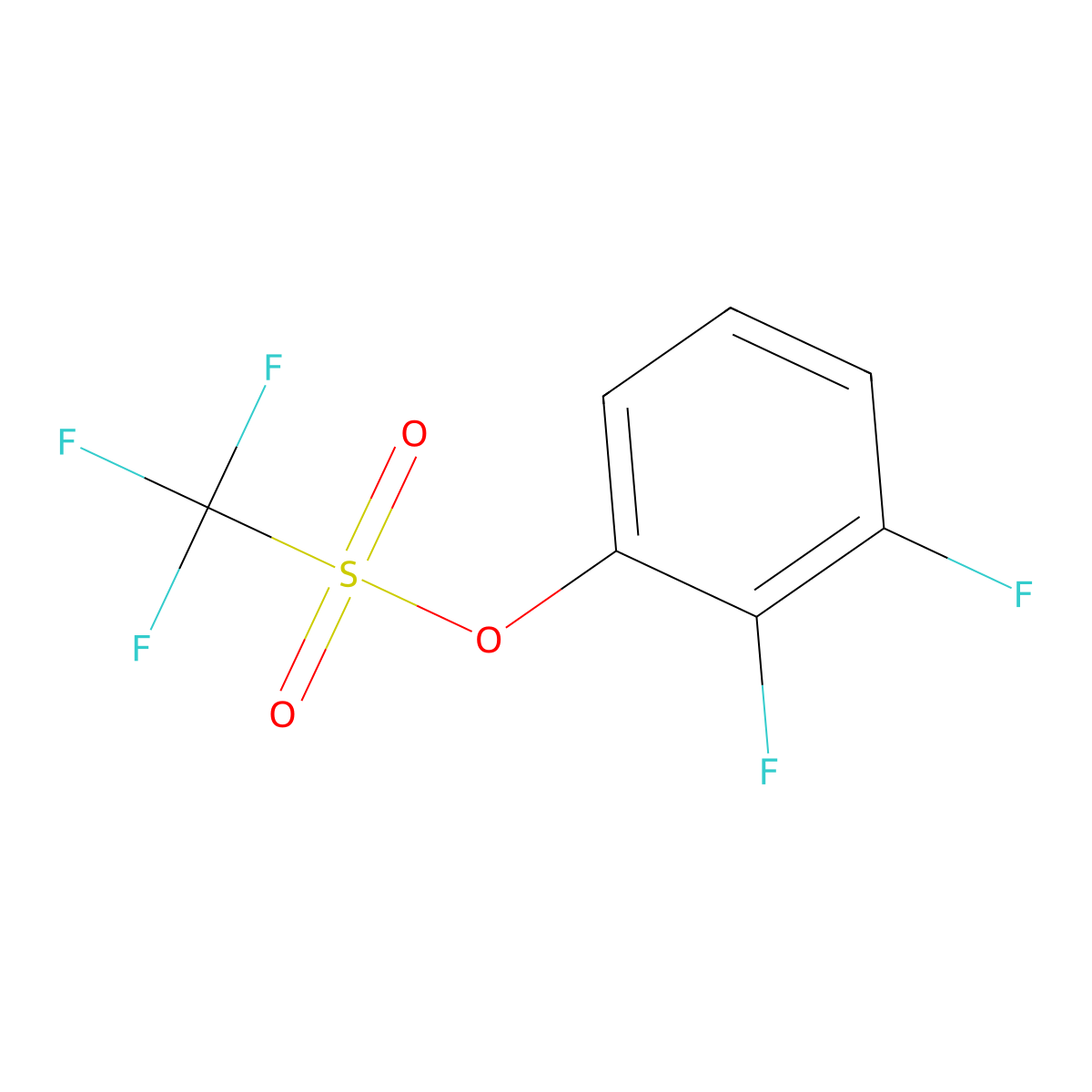 2,3-Difluorophenyl trifluoromethanesulfonate molecular structure, CAS 211315-75-2