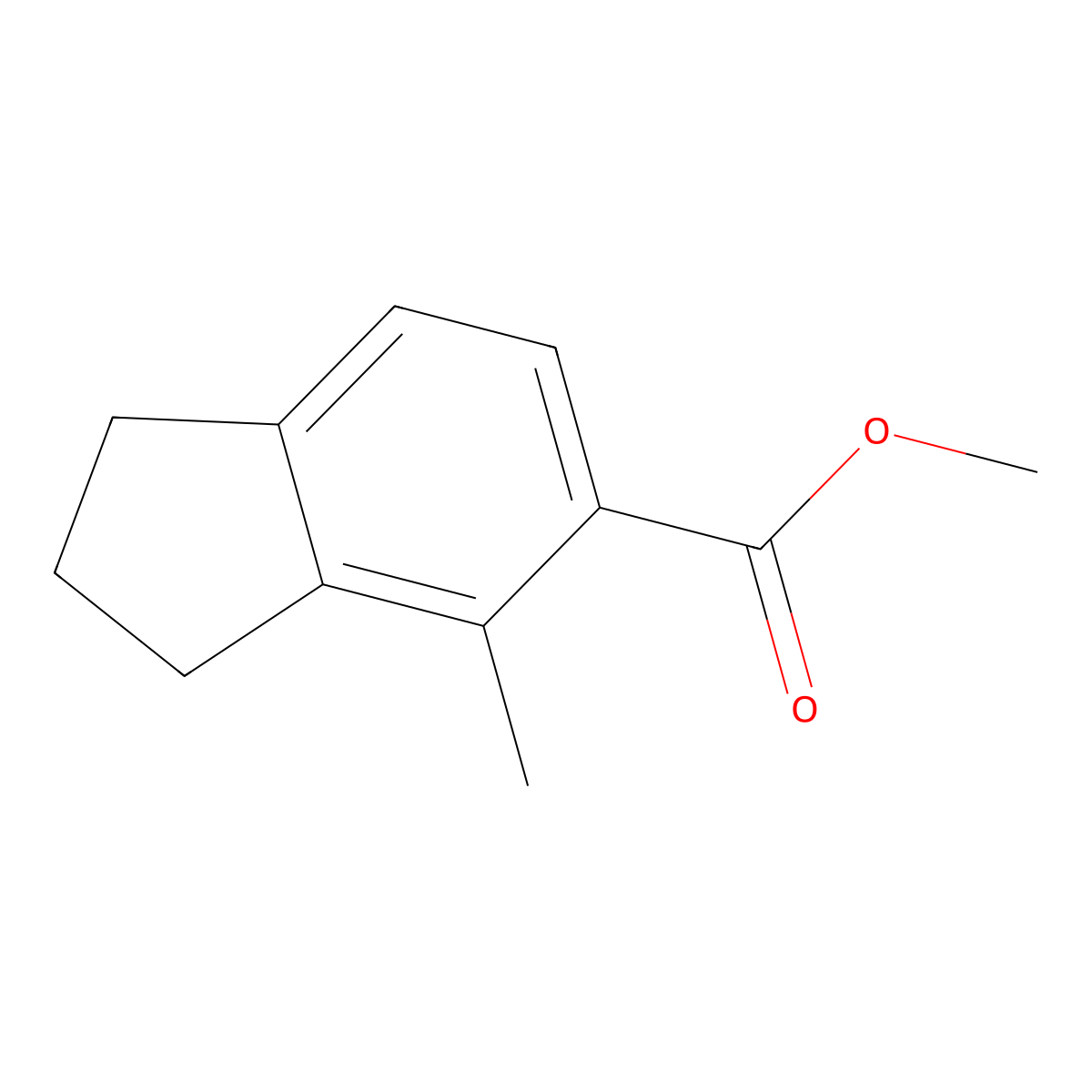methyl 4-methyl-2,3-dihydro-1H-indene-5-carboxylate molecular structure, CAS 2113158-54-4