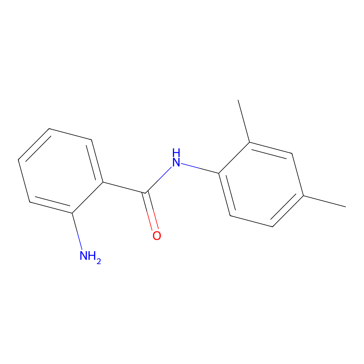 2-amino-N-(2,4-dimethylphenyl)benzamide molecular structure, CAS 21132-02-5