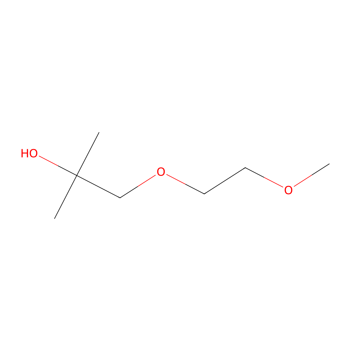 1-(2-Methoxyethoxy)-2-methylpropan-2-ol molecular structure, CAS 211321-90-3