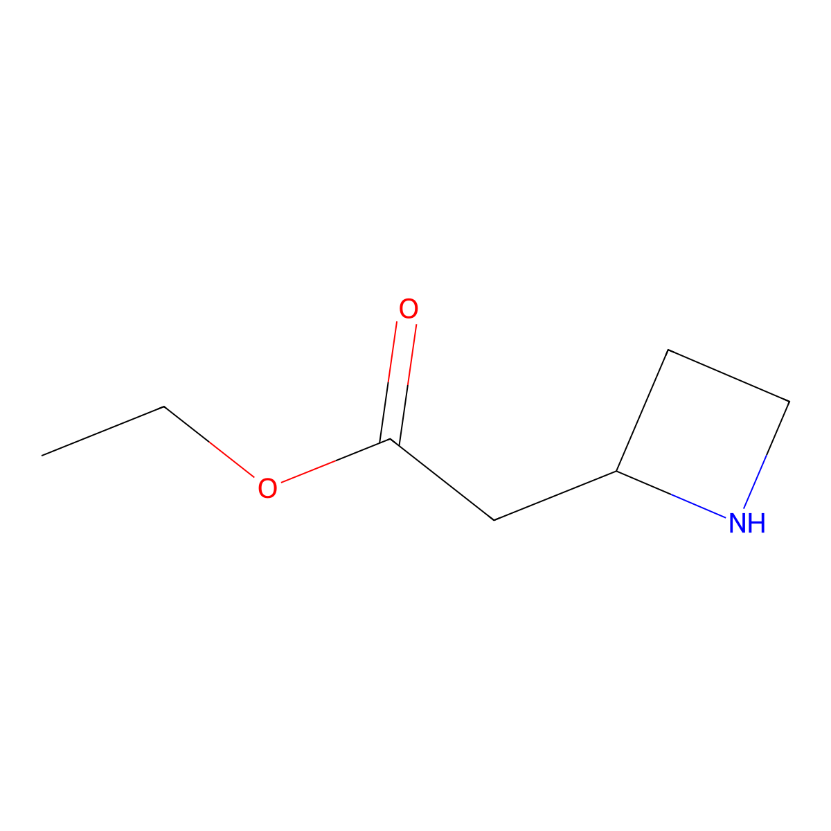 Ethyl 2-(azetidin-2-yl)acetate molecular structure, CAS 2113249-16-2