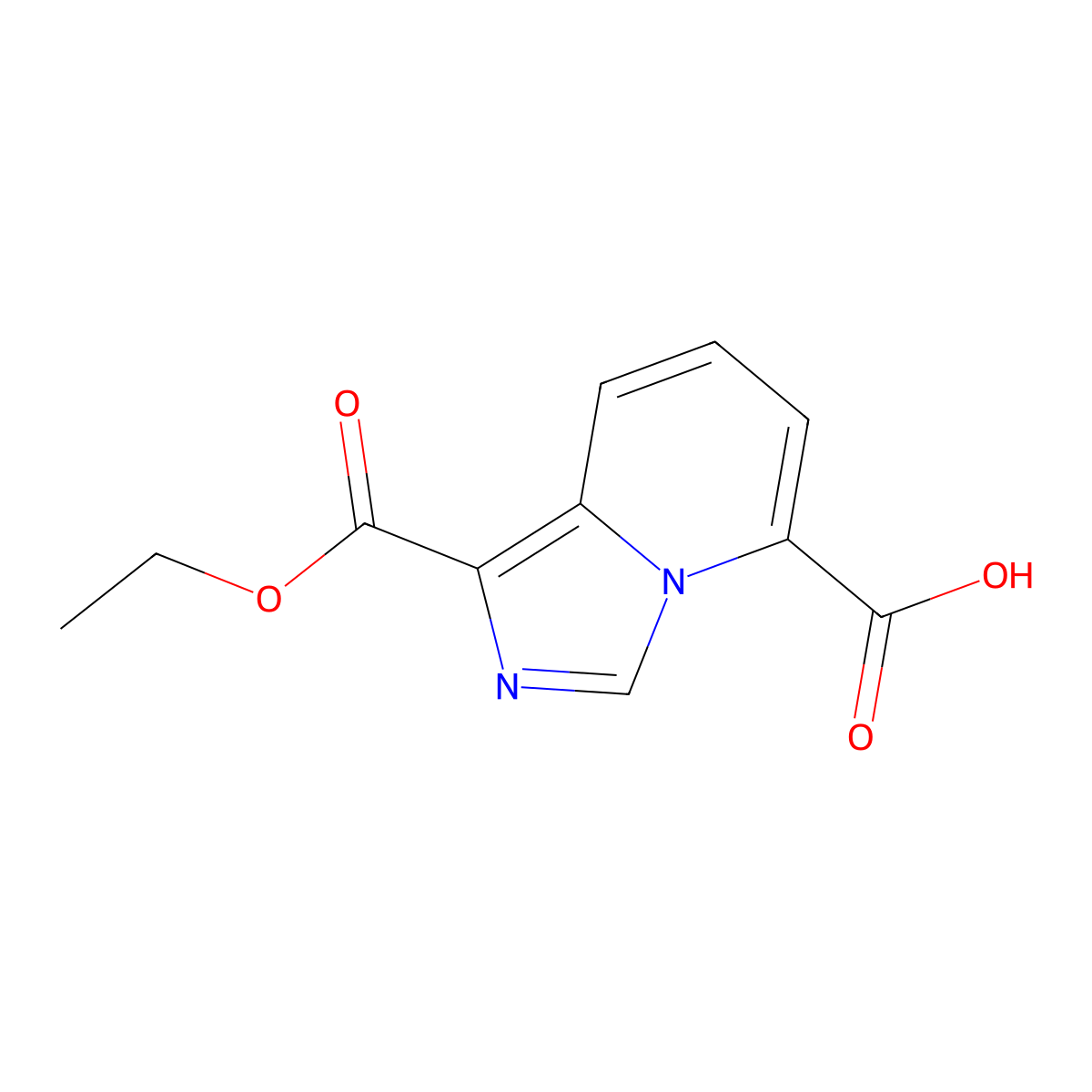 Imidazo[1,5-a]pyridine-1,5-dicarboxylic acid 1-ethyl ester molecular structure, CAS 2113250-74-9