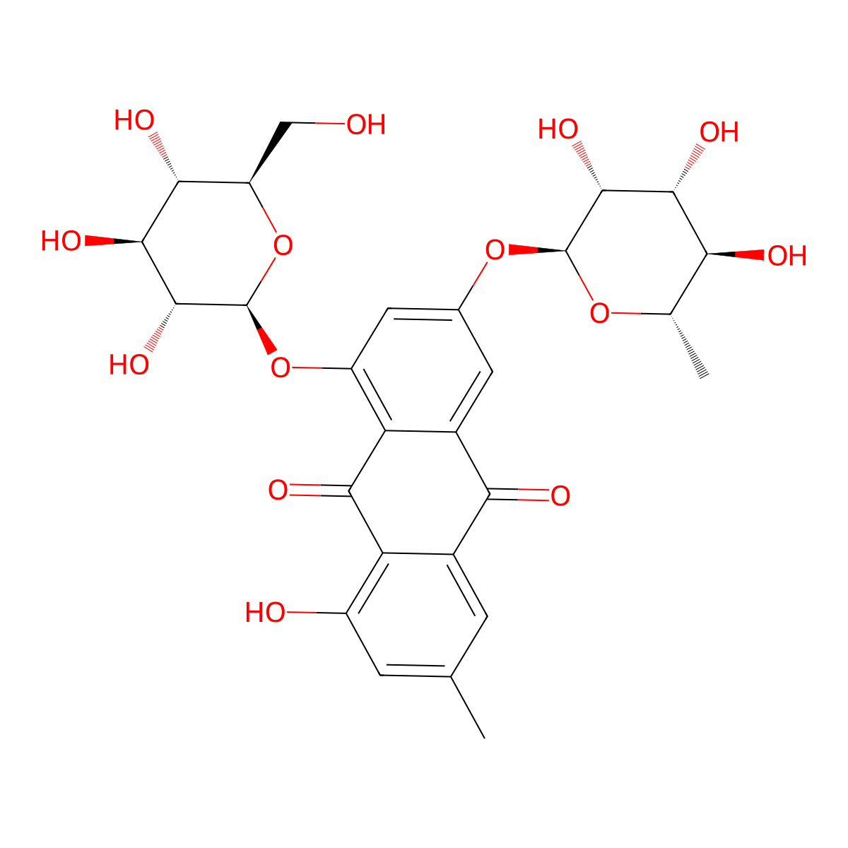 Glucofrangulin A molecular structure, CAS 21133-53-9