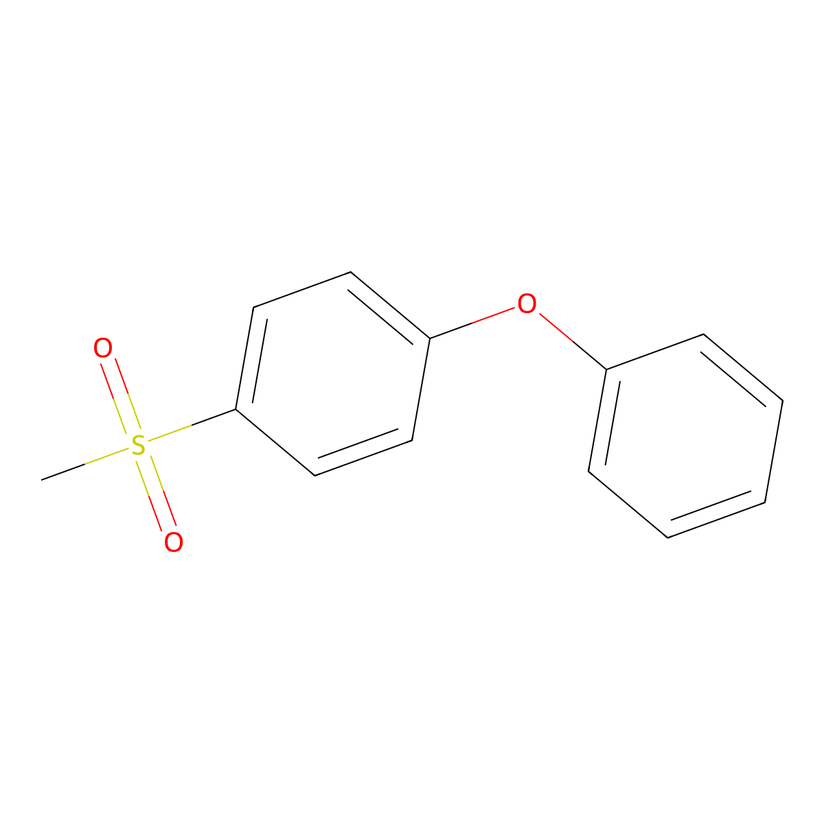1-(Methanesulfonyl)-4-phenoxybenzene molecular structure, CAS 21134-15-6