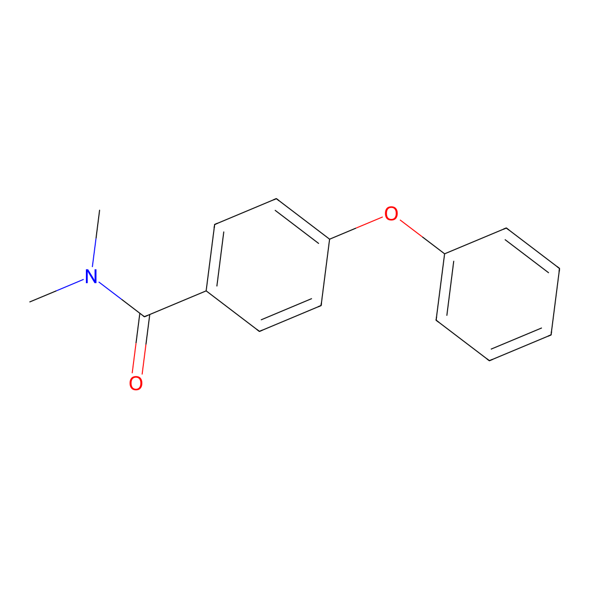 N,N-dimethyl-4-phenoxybenzamide molecular structure, CAS 21134-16-7