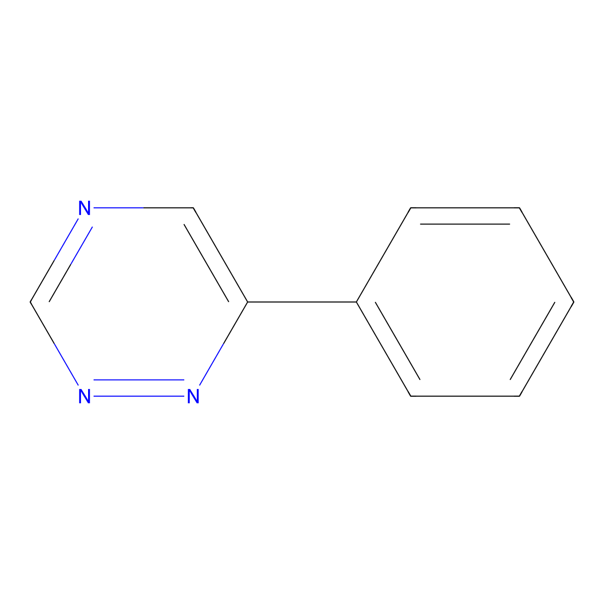 6-Phenyl-1,2,4-triazine molecular structure, CAS 21134-98-5