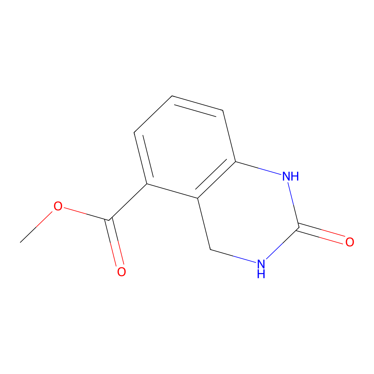Methyl 2-oxo-1,2,3,4-tetrahydroquinazoline-5-carboxylate molecular structure, CAS 2113425-89-9