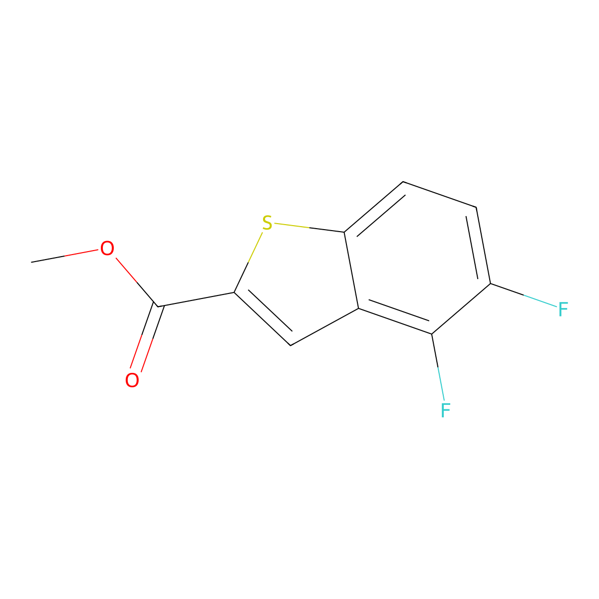 Methyl 4,5-difluorobenZo[b]thiophene-2-carboxylate molecular structure, CAS 2113523-83-2