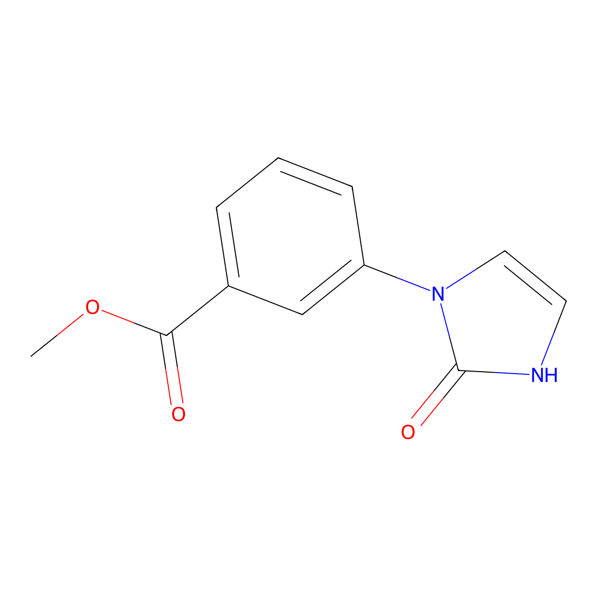 methyl 3-(2-oxo-2,3-dihydro-1H-imidazol-1-yl)benzoate molecular structure, CAS 2113525-18-9
