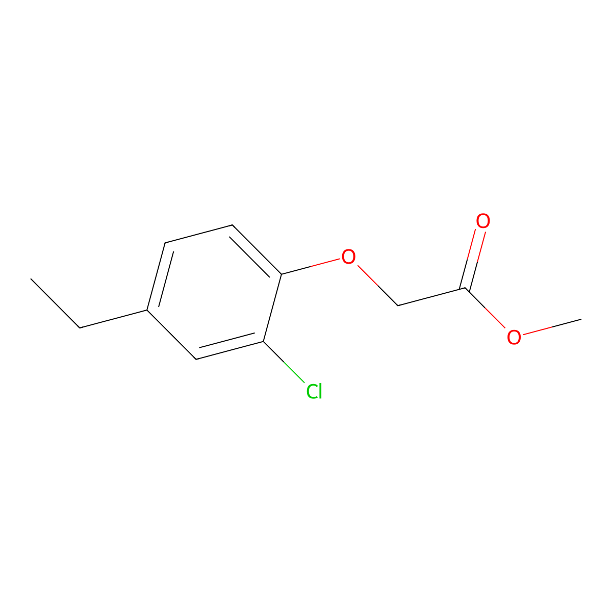 Methyl (2-chloro-4-ethylphenoxy)acetate molecular structure, CAS 2113558-73-7