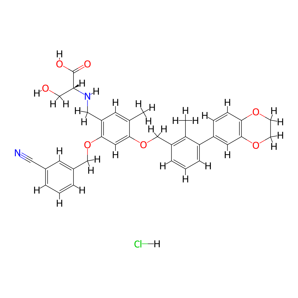BMS-1001 hydrochloride molecular structure, CAS 2113650-04-5