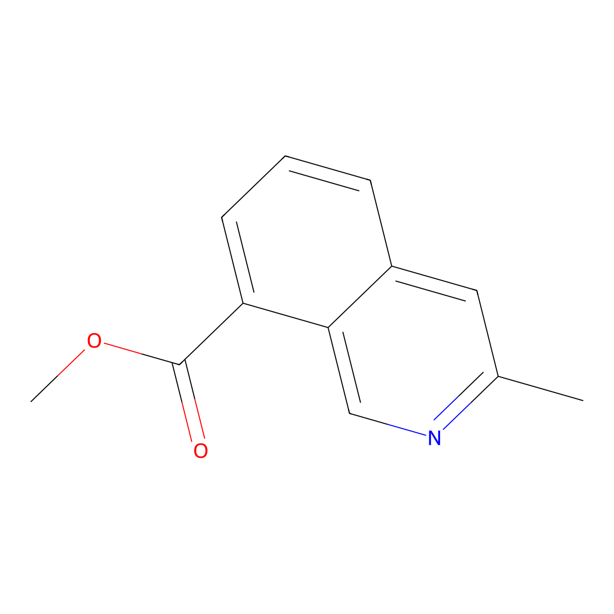 Methyl 3-methylisoquinoline-8-carboxylate molecular structure, CAS 2113689-42-0