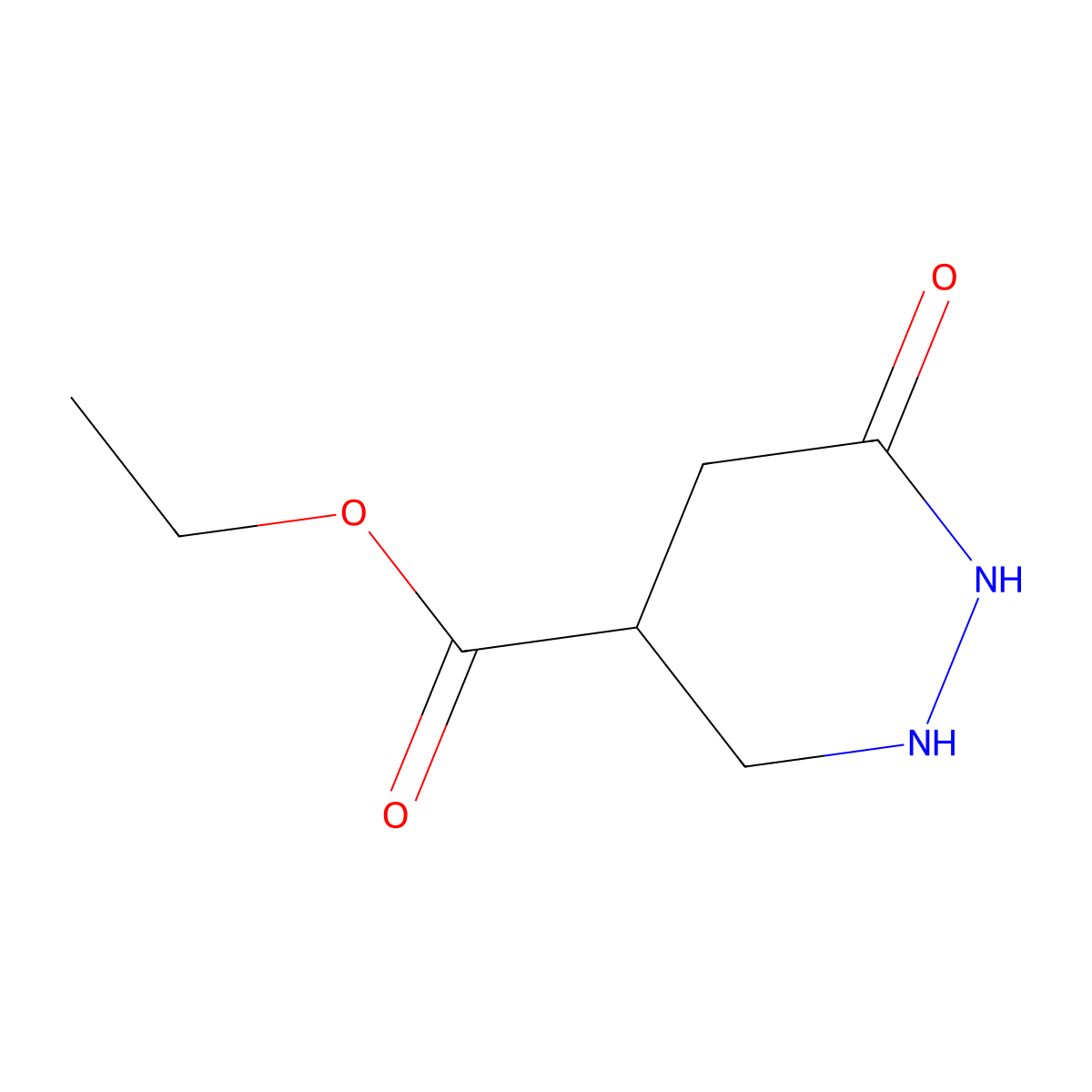 Ethyl 6-oxo-1,2-diazinane-4-carboxylate molecular structure, CAS 2113697-70-2