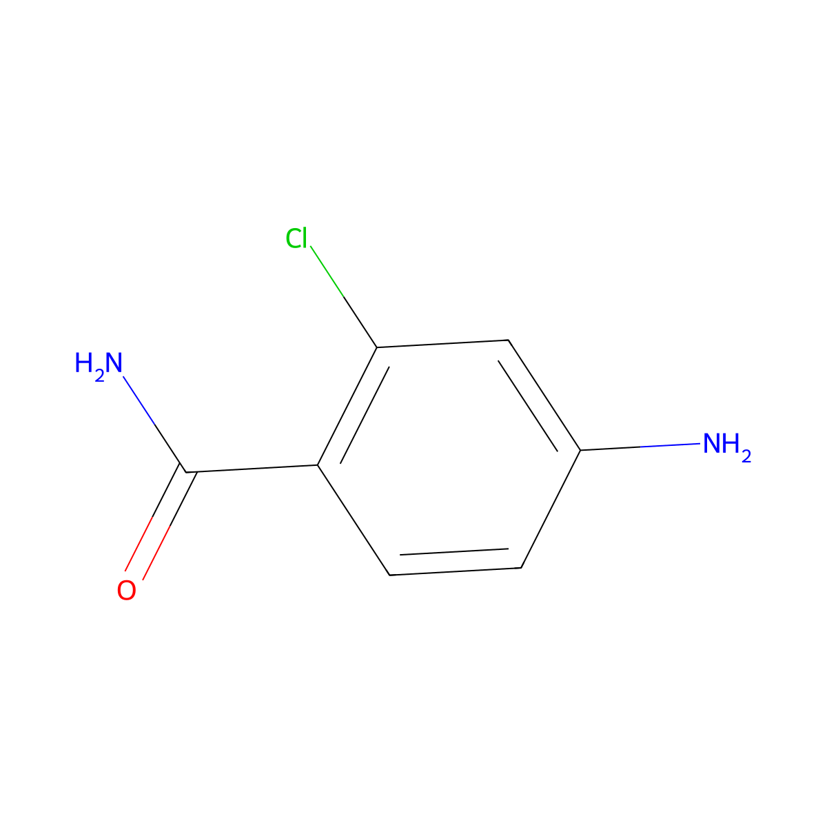 4-Amino-2-chlorobenzamide molecular structure, CAS 211374-81-1