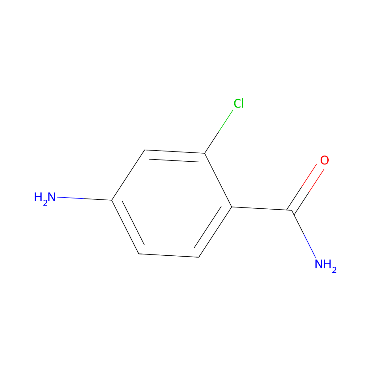 4-Amino-2-chlorobenzamide molecular structure, CAS 211374-81-1
