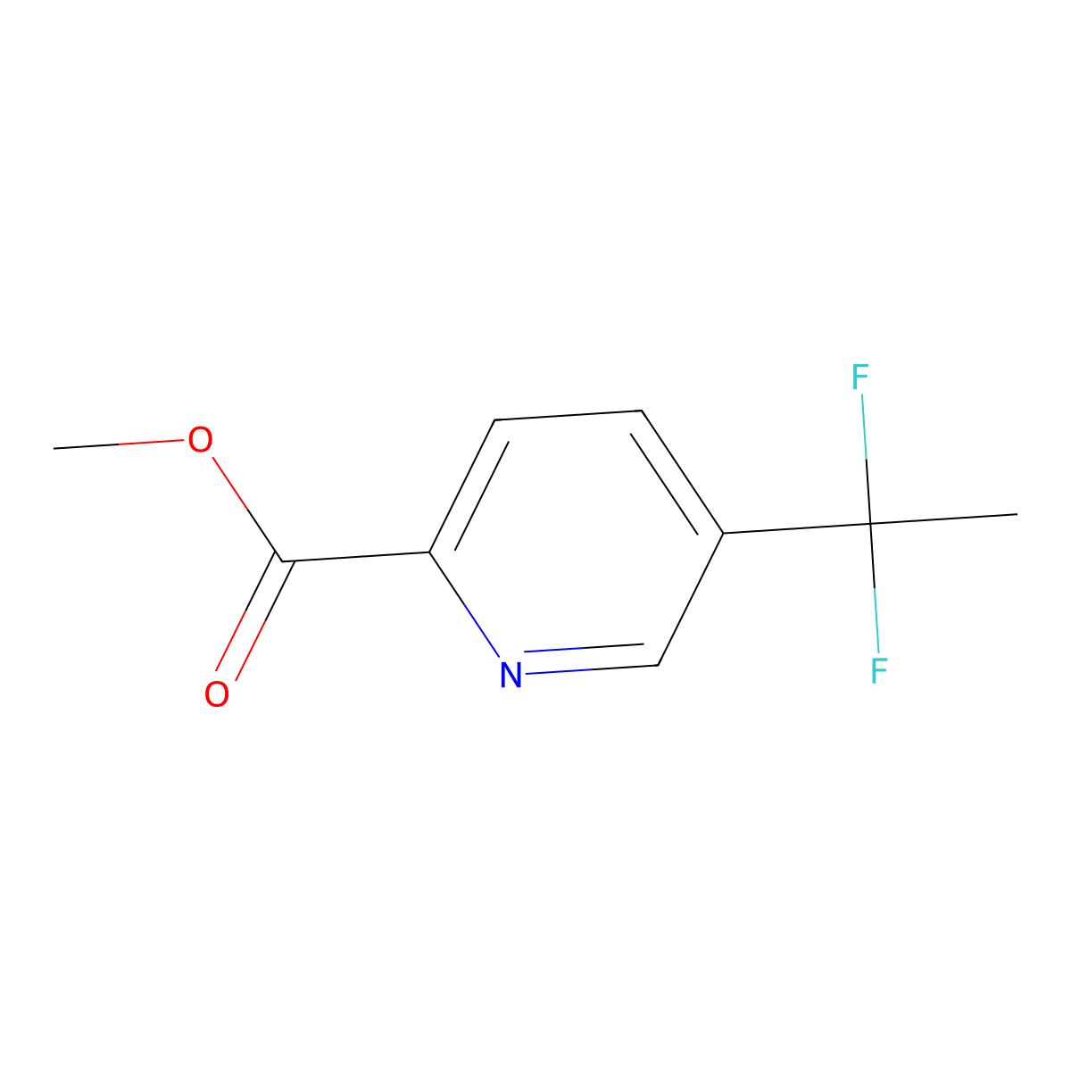 Methyl5-(1,1-difluoroethyl)pyridine-2-carboxylate molecular structure, CAS 2113847-21-3