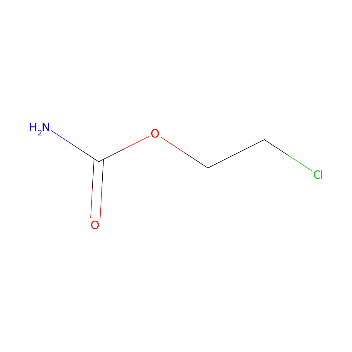 2-Chloroethyl carbamate molecular structure, CAS 2114-18-3