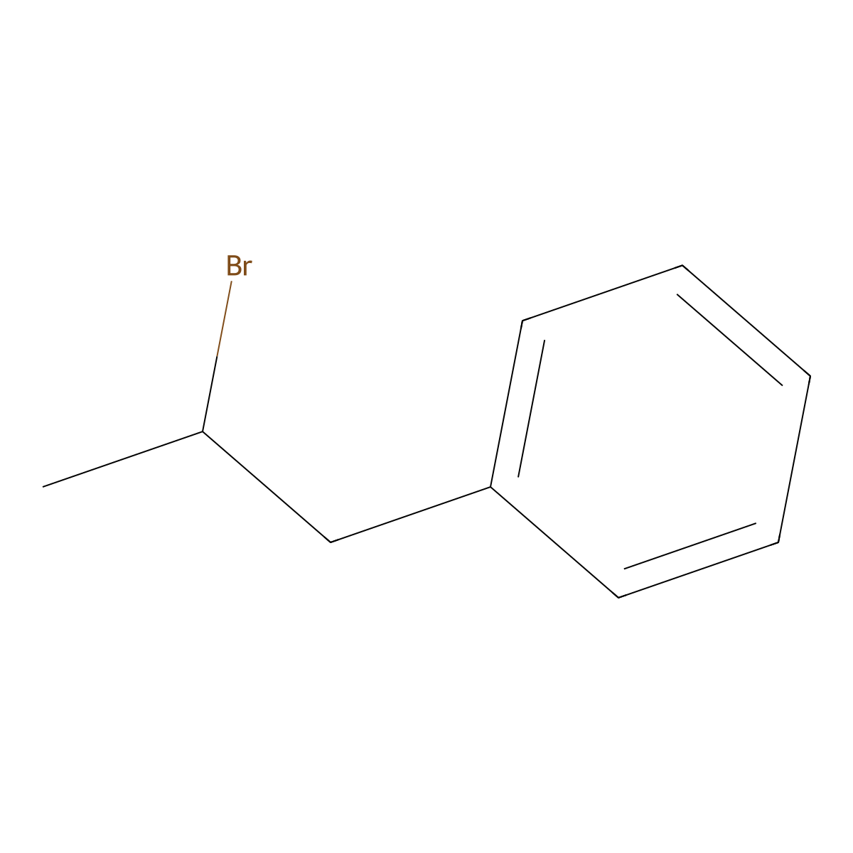 (2-Bromopropyl)benzene molecular structure, CAS 2114-39-8
