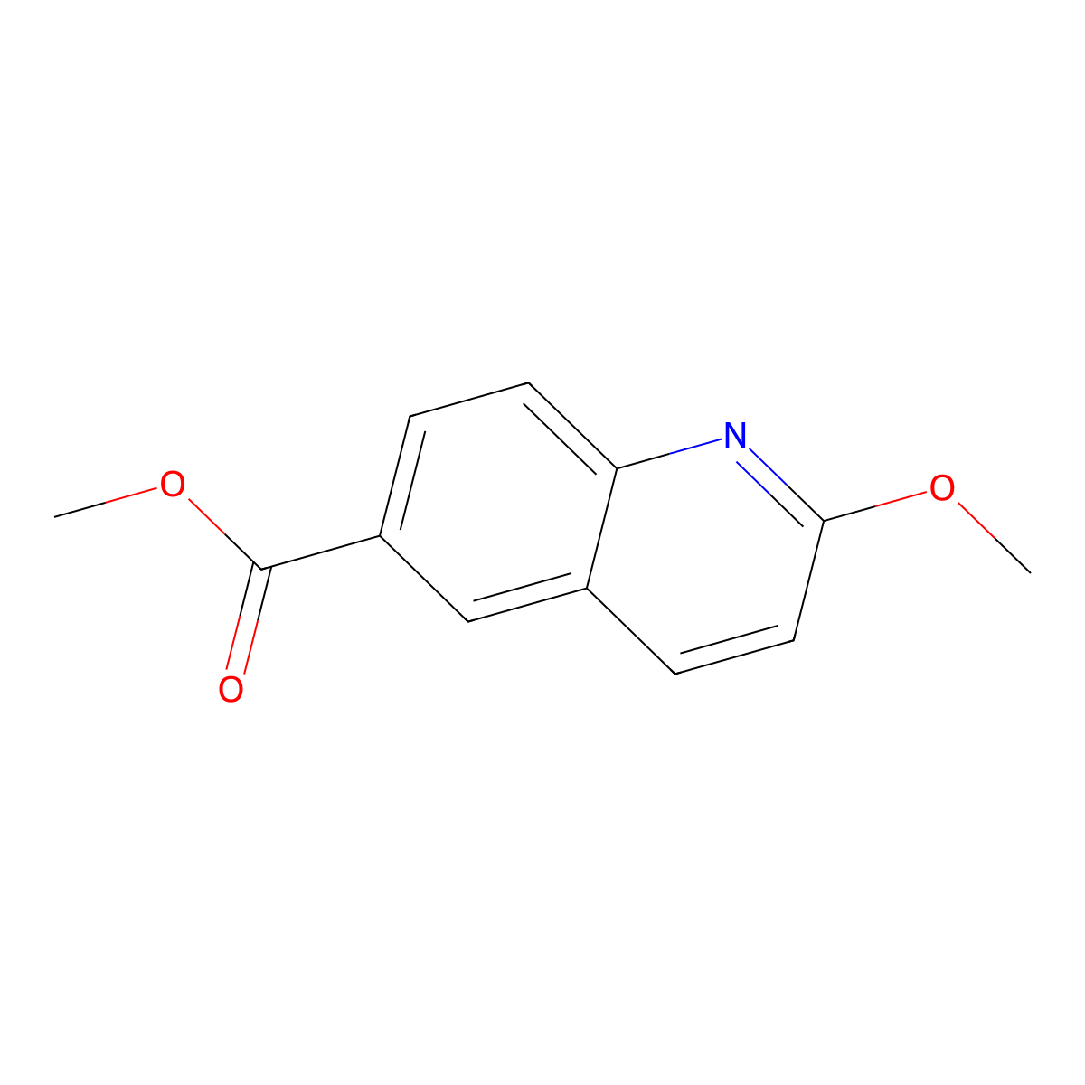 Methyl 2-methoxyquinoline-6-carboxylate molecular structure, CAS 2114003-30-2